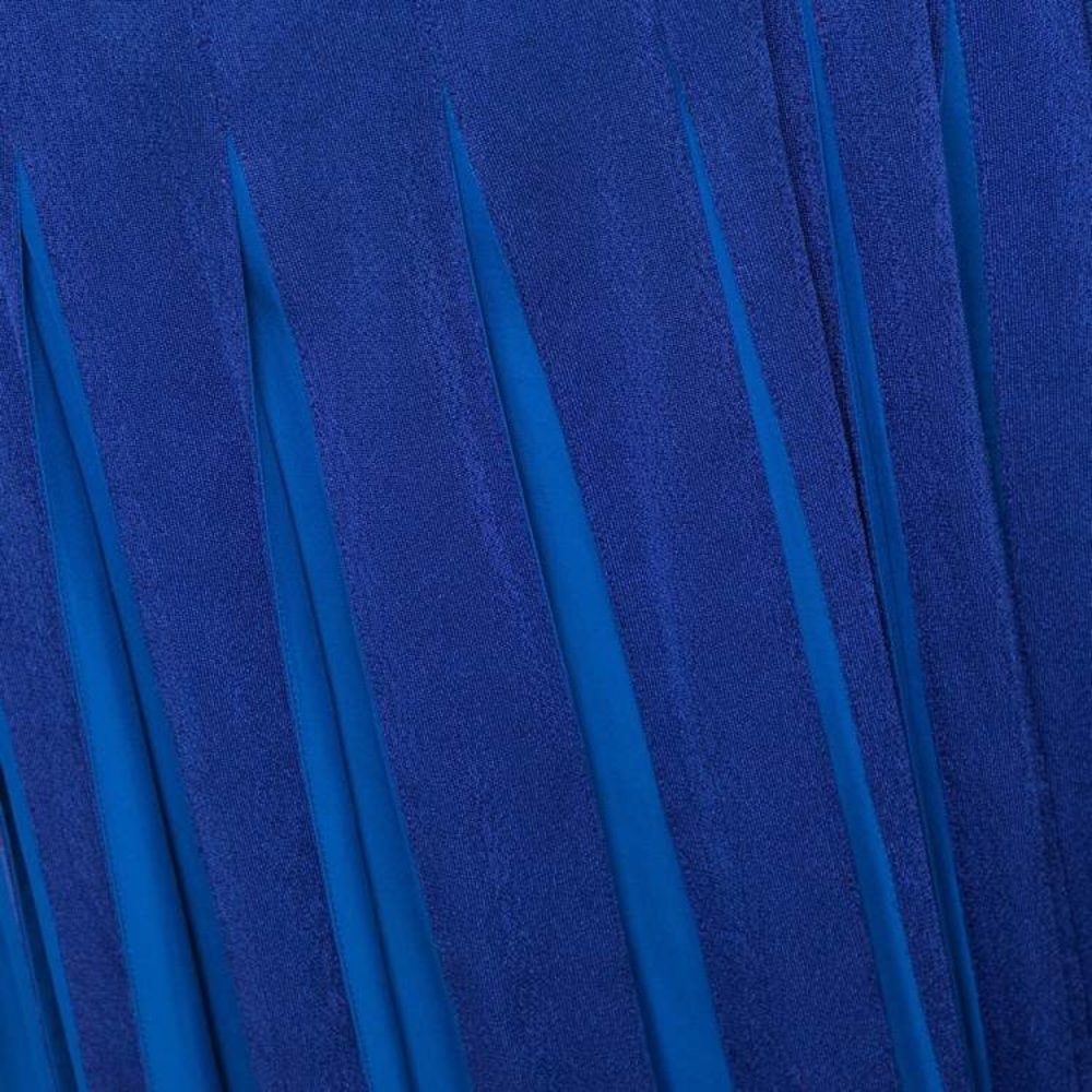 DVF Diane von Furstenberg Stevie Silk Wrap Dress Blue Midi Long Sleeve 0 Wedding - Picture 2 of 9